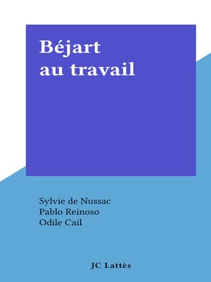 cover image of Béjart au travail